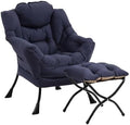 Furlide Lazy Chair with Ottoman, Soft Comfy Chair by Furlide