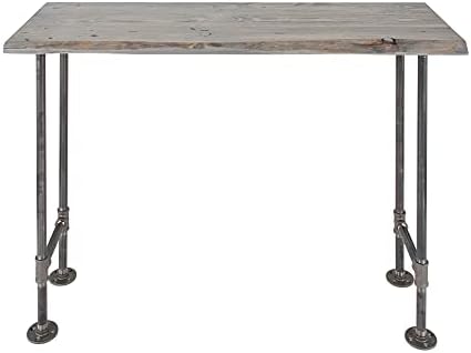 Restore by Pipe DÉCOR Live Edge Wood Console Table 48 in. x 16 in. x 34 in. by PipeD%C3%A9cor