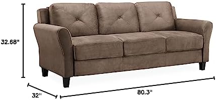 Studio Living Harrington 80.3" Sofa, Transitional Modern, Pocket Coil Comfort - Image 2
