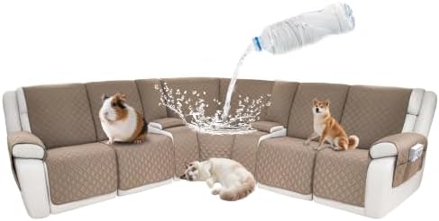 Waterproof Sectional Reclining Couch Covers L Shaped Recliner Sectional Sofa by ROFASVCO