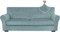 XINEAGE 3-Piece Velvet Sofa Cover, Couch Covers by XINEAGE