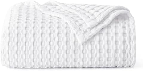 Bedsure Cooling Waffle Blanket for Hot Sleepers, Throw XL by BEDSURE