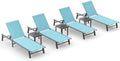Ciokea Foldable Outdoor Lounge Chair Set of 4 by CIOKEA