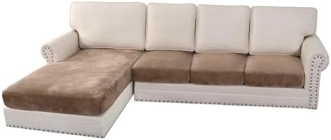 H.VERSAILTEX Velvet Stretch Sectional Couch Cover by HVERSAILTEX