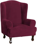 Turquoize Wing Chair Slipcover Velvet Armchair Chair Slipcovers Ultra Soft by Turquoize