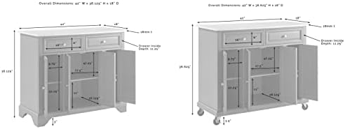 Crosley Furniture Avery Rolling Kitchen Island - Image 4