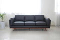 Mega Solutions Savoy Full All Around Front and Back Italian Leather Sofa 89" by Mega+Solutions