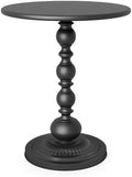 Metal Small End Table, Round Side Table by Funecy