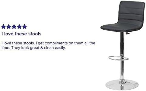 Flash Furniture Vinyl Swivel Adjustable Bar Stool - Image 6