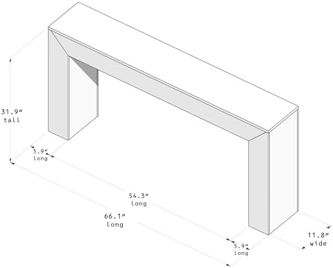 Plank+Beam Grand Console Table, 66 Inch - Image 2