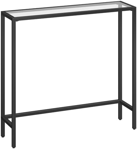 HOOBRO 29.5" Narrow Console Table, Modern Sofa Table Behind Couch Table by HOOBRO