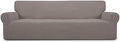 Easy-Going Stretch 4 Seater Oversized Sofa Couch Cover Taupe by Easy-Going