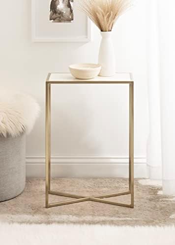 Kate and Laurel Jaspur Modern Slim Side Table, Decorative Glam Narrow End Table - Image 2