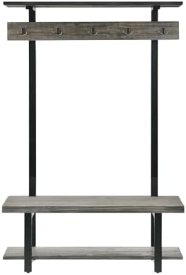 Pomona Solid Wood Entryway Hall Tree by AlaterreFurniture