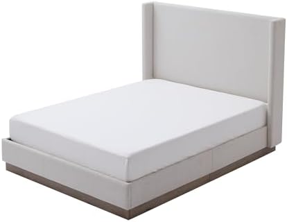 Full Boucle Bed Frame with 52.5" Tall Headboard - Image 4