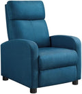 Yaheetech Recliner Chair with 3 Adjustable Angles Living Room Chairs Blue by Yaheetech