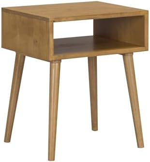 NTC Zoe Solid Wood Nightstand, Mid Century Modern Side Table Bedroom, Bedside by NTC