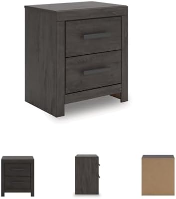 Signature Design by Ashley 2 Drawer Grey Nightstand - Image 6