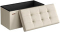 SONGMICS 30 Inches Folding Storage Ottoman Bench, Load 660 lb by SONGMICSbySONGMICSHOME