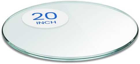 Dulles Glass 20" Round Glass Table Top, 3/8" Thick Clear Tempered Replacement by DullesGlass