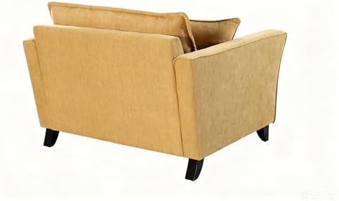 ERYE 46.9" Chenille Upholstered Accent Chair Wide Seat - Image 4