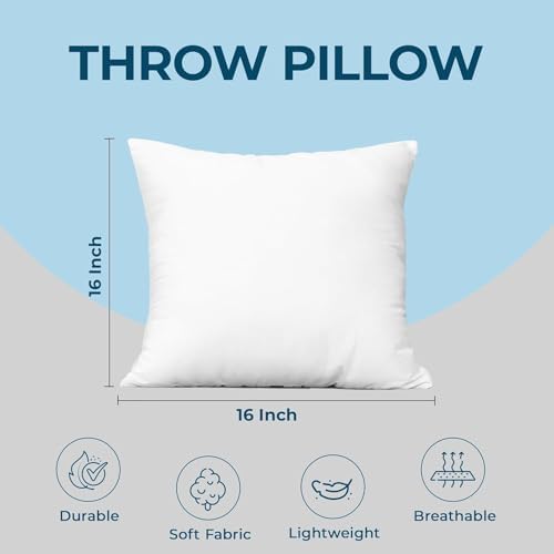 Utopia Bedding Throw Pillows, 16x16 Pillow Inserts - Image 3