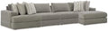 Signature Design by Ashley 4-Piece Modular Sectional Sofa, Ash Gray by Unknown