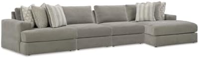 Signature Design by Ashley 4-Piece Modular Sectional Sofa, Ash Gray by Unknown