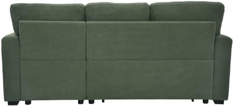 Eafurn Tufted Sectional Sleeper Sofa Pull Out Couch Bed - Image 5