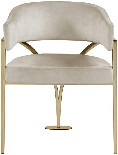 Meridian Furniture 553Stone-C Madelyn Collection Modern | Contemporary Velvet - Image 6