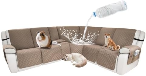 Waterproof Sectional Reclining Couch Covers L Shaped Recliner Sectional Sofa by ROFASVCO