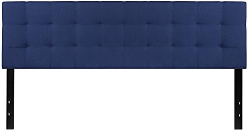 Flash Furniture Bedford Tufted Upholstered King Size Headboard in Navy Fabric - Image 5