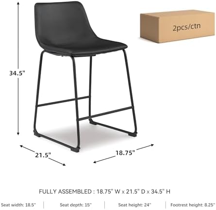 Signature Design by Ashley Counter Height Bar Stool - Image 3