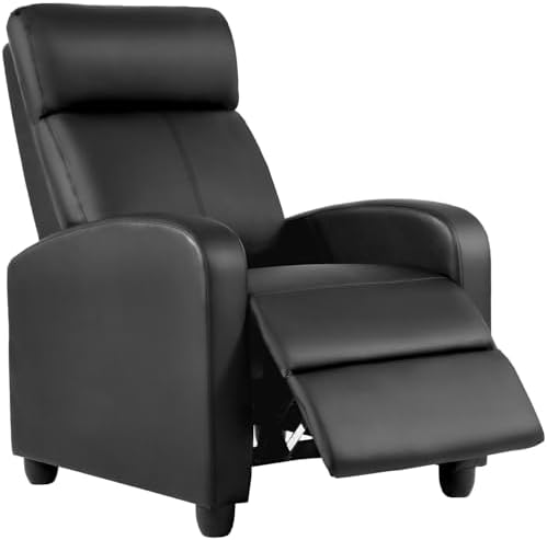 BestMassage Recliner Chair No Massage Function | Leather Black by BestMassage%C2%AE