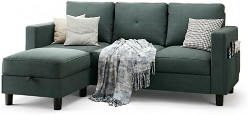 SUNLEI Convertible L-Shaped Sectional Couches by SUNLEI