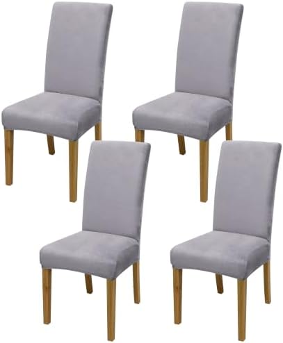 Dining Chair Covers, Stretch Seat Covers, Washable Furniture Protector by BIETYONE