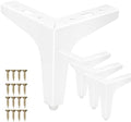 La Vane 4 Inch Diamond Triangle Metal Furniture Legs 4PCS- Heavy Duty Iron by La+Vane