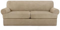 3 Piece T Cushion Sofa Slipcovers Stretch Couch Cover Furniture Covers by Jcones