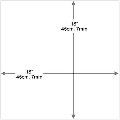 Dulles Glass 18 inch Square Glass Table Top - Image 3