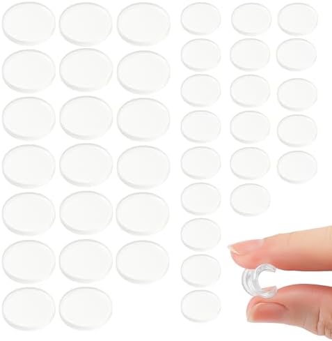 Clear Glass Table Top Pads Two Sizes Non-Adhesive Silicone Rubber Bumpers by Unknown