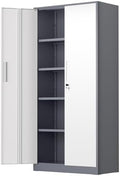 SUNCROWN 72" Metal Storage Cabinet by HOME