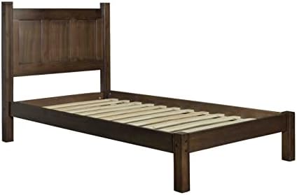 Grain Wood Furniture Shaker Solid Wood Platform Bed, Twin Size - Image 5
