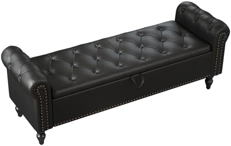 Furniliving 63” End of Bed Bench, Bedroom Bench by FurnilivingFurnitureforHome