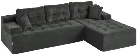 Hobestluk Boneless Couch Modular Sectional Sofa L-Shape Lounge Cloud Couch - Image 3