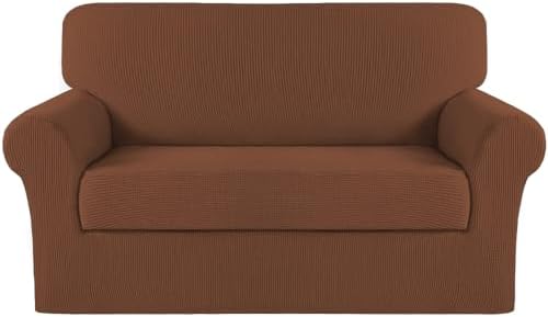 Turquoize Stretch Sofa Slipcover 2 Pieces Sofa Cover Couch Cover by Turquoize