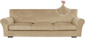 XINEAGE 4-Piece Velvet Oversize Sofa Cover, Couch Covers by XINEAGE