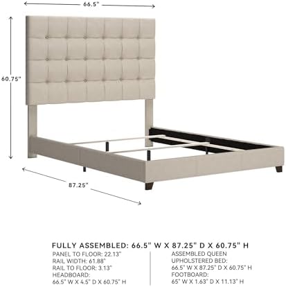 Signature Design by Ashley Dolante Queen Upholstered Bed Frame - Image 3