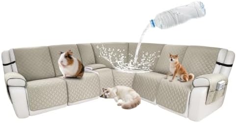 Waterproof Sectional Reclining Couch Covers L Shaped Recliner Sectional Sofa by ROFASVCO