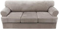 H.VERSAILTEX Sofa Cover 4 Piece T Cushion Sofa Slipcovers Thick Velvet Couch by HVERSAILTEX