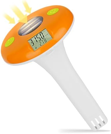 UIUZMAR Pool Salt Tester Floating Pool Thermometer & Salinity Meter by UIUZMAR